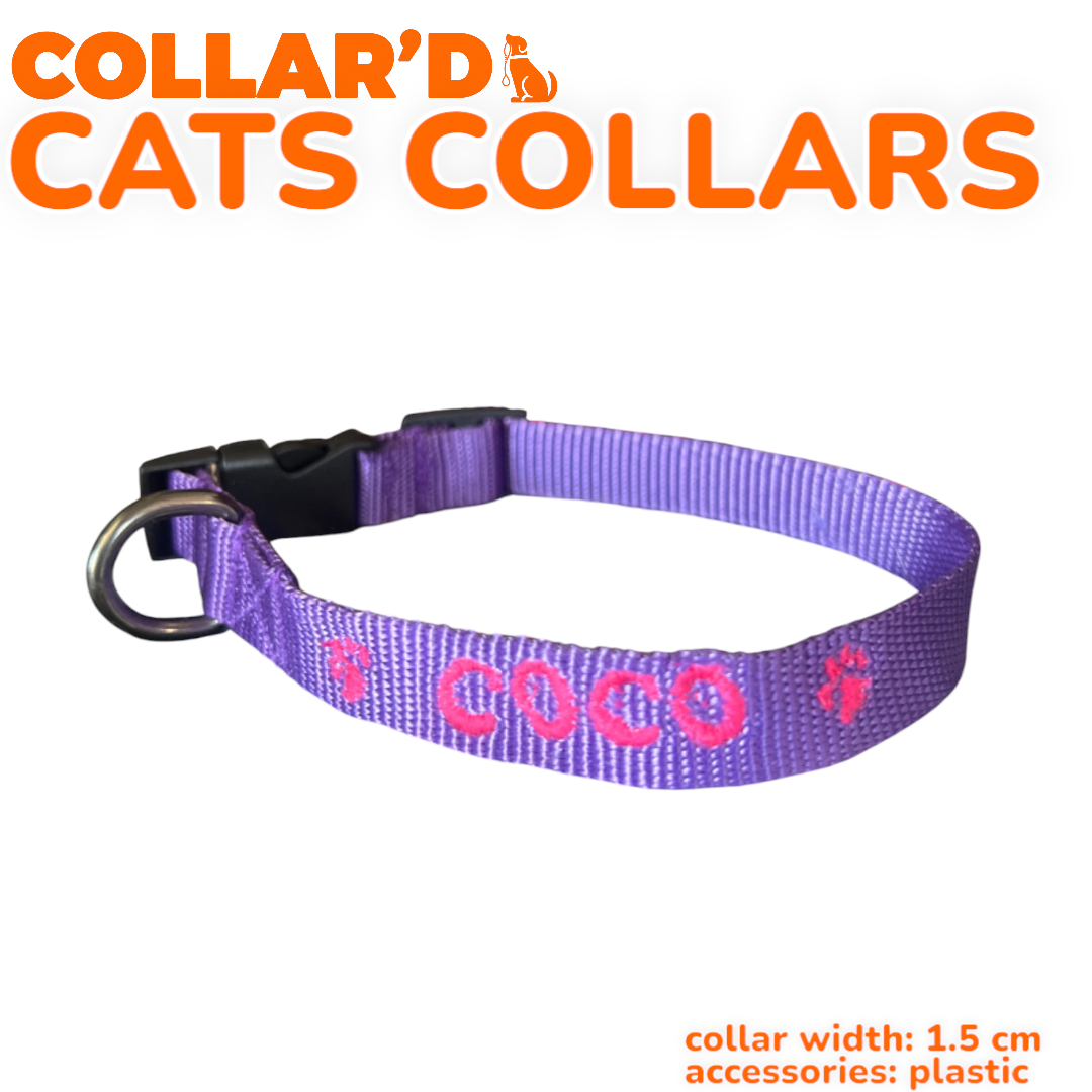 Cat Collars - 1.5 cm width
