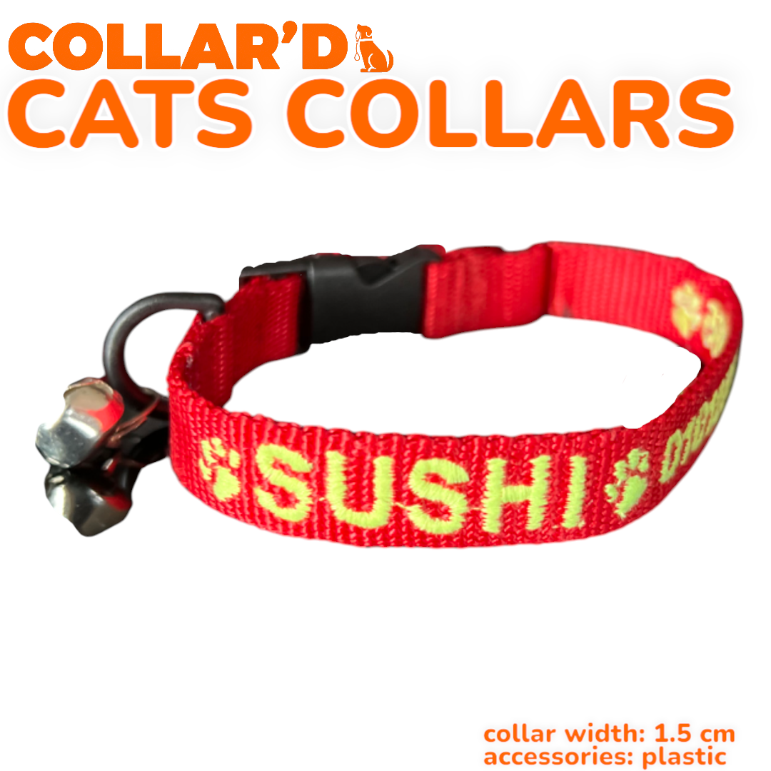 Cat Collars - 1.5 cm width